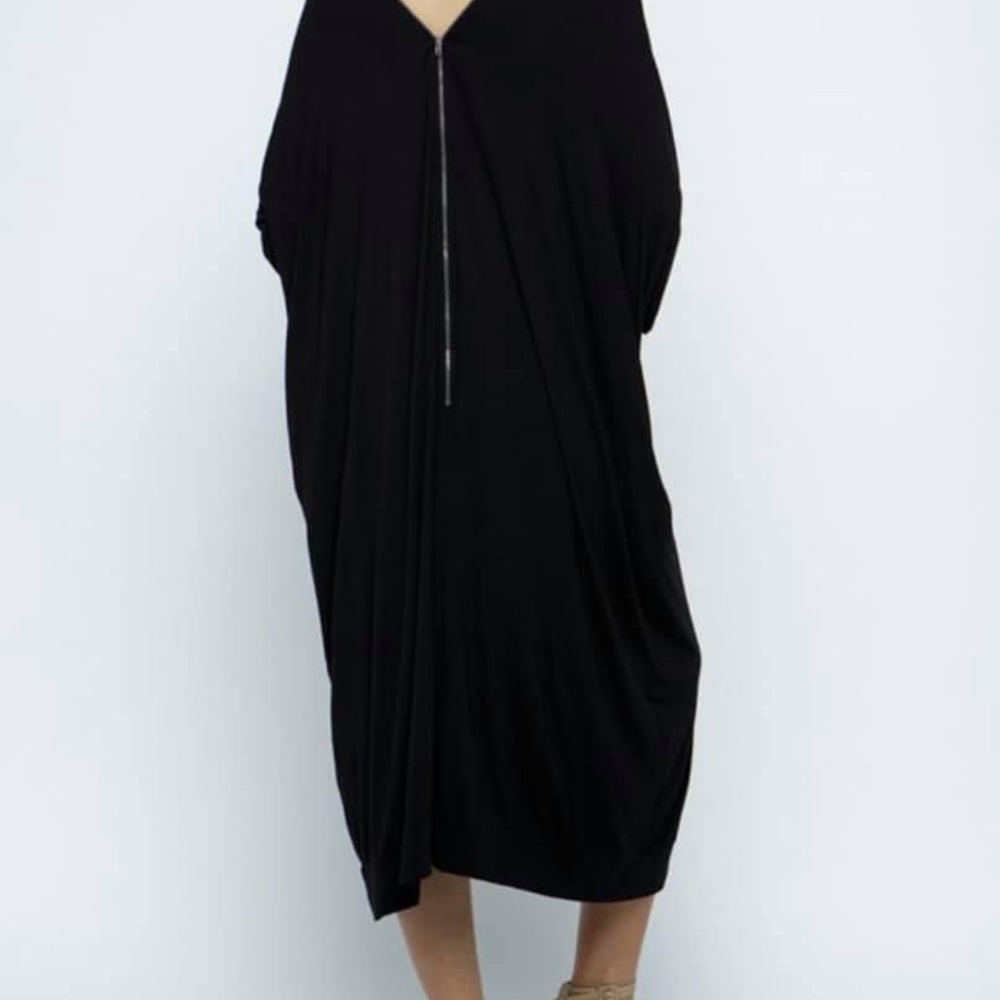 Black loose fit dress